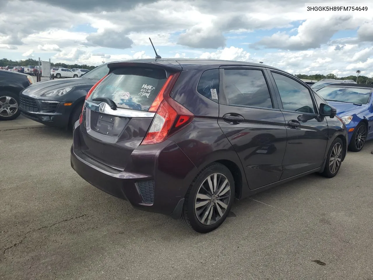 2015 Honda Fit Ex VIN: 3HGGK5H89FM754649 Lot: 74293324