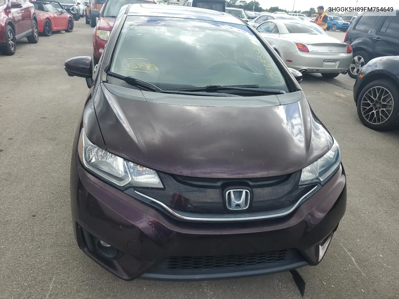 2015 Honda Fit Ex VIN: 3HGGK5H89FM754649 Lot: 74293324