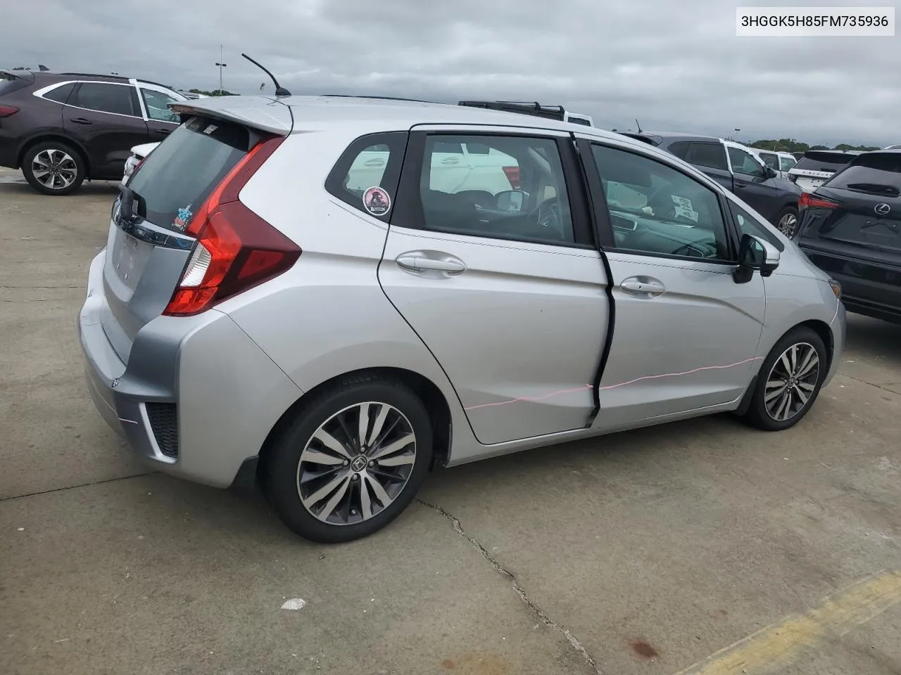 2015 Honda Fit Ex VIN: 3HGGK5H85FM735936 Lot: 74335184