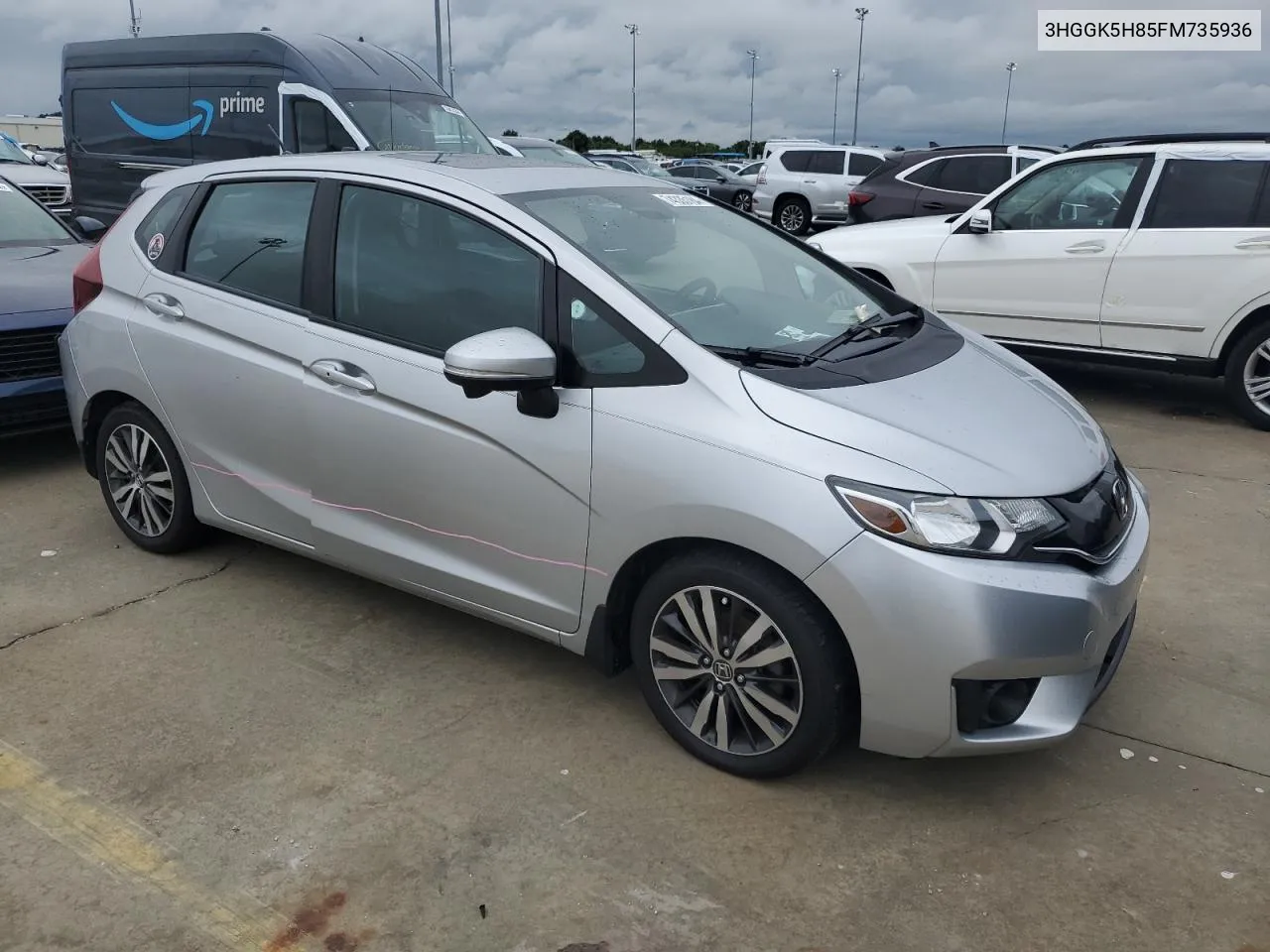 2015 Honda Fit Ex VIN: 3HGGK5H85FM735936 Lot: 74335184