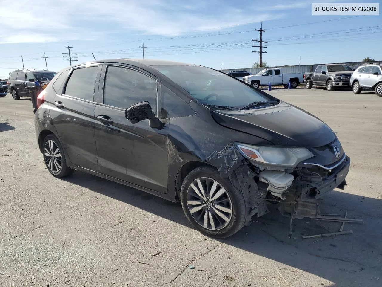 2015 Honda Fit Ex VIN: 3HGGK5H85FM732308 Lot: 74358684