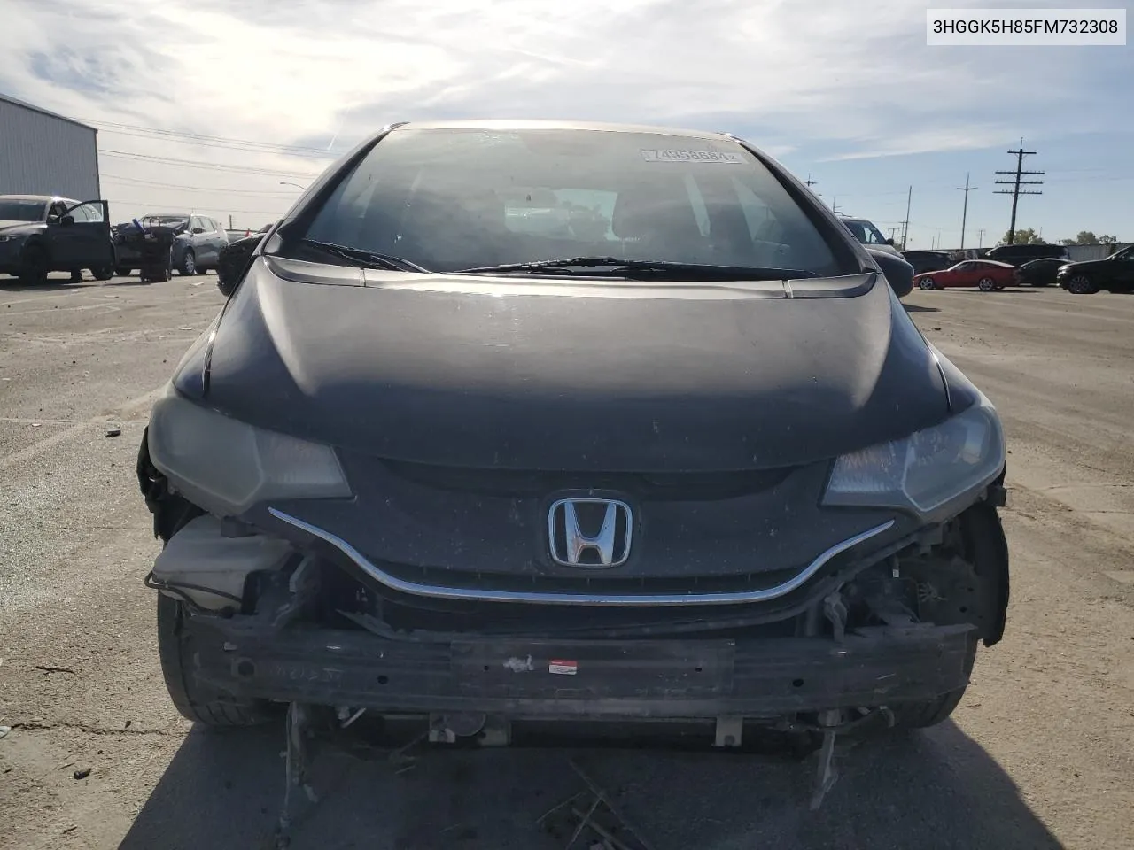 2015 Honda Fit Ex VIN: 3HGGK5H85FM732308 Lot: 74358684