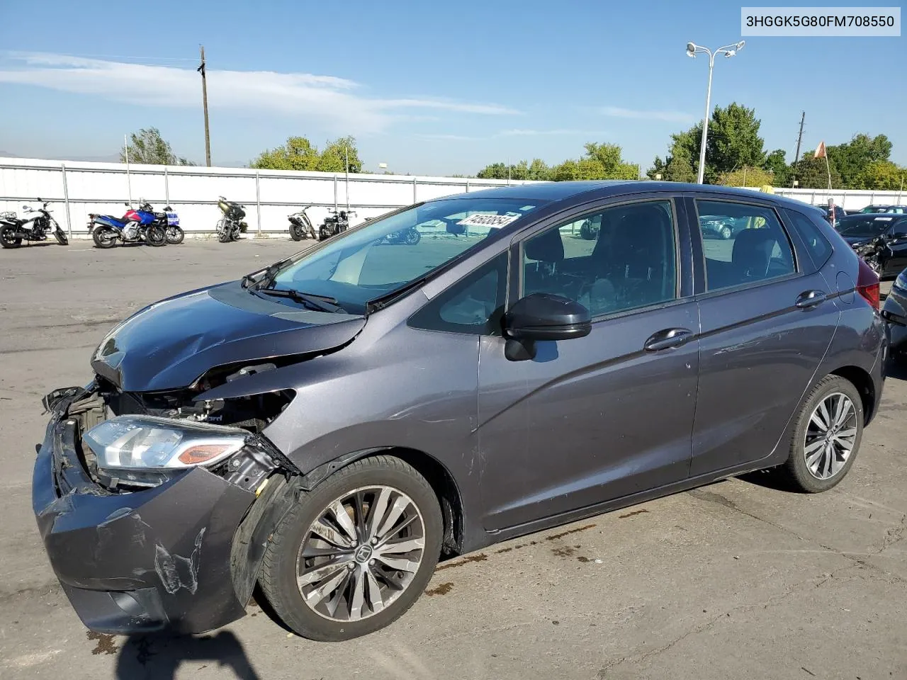 2015 Honda Fit Ex VIN: 3HGGK5G80FM708550 Lot: 74503854