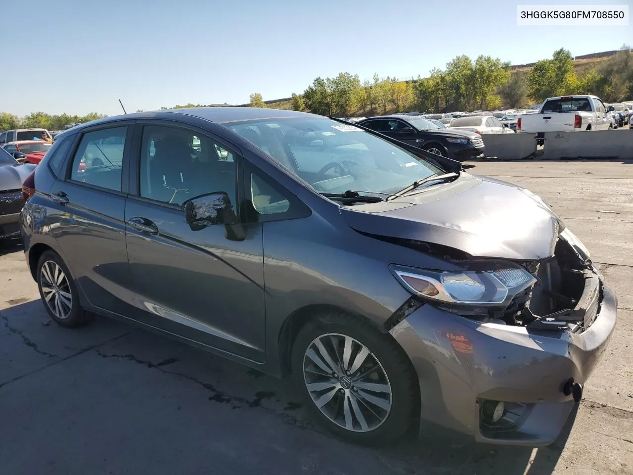 2015 Honda Fit Ex VIN: 3HGGK5G80FM708550 Lot: 74503854