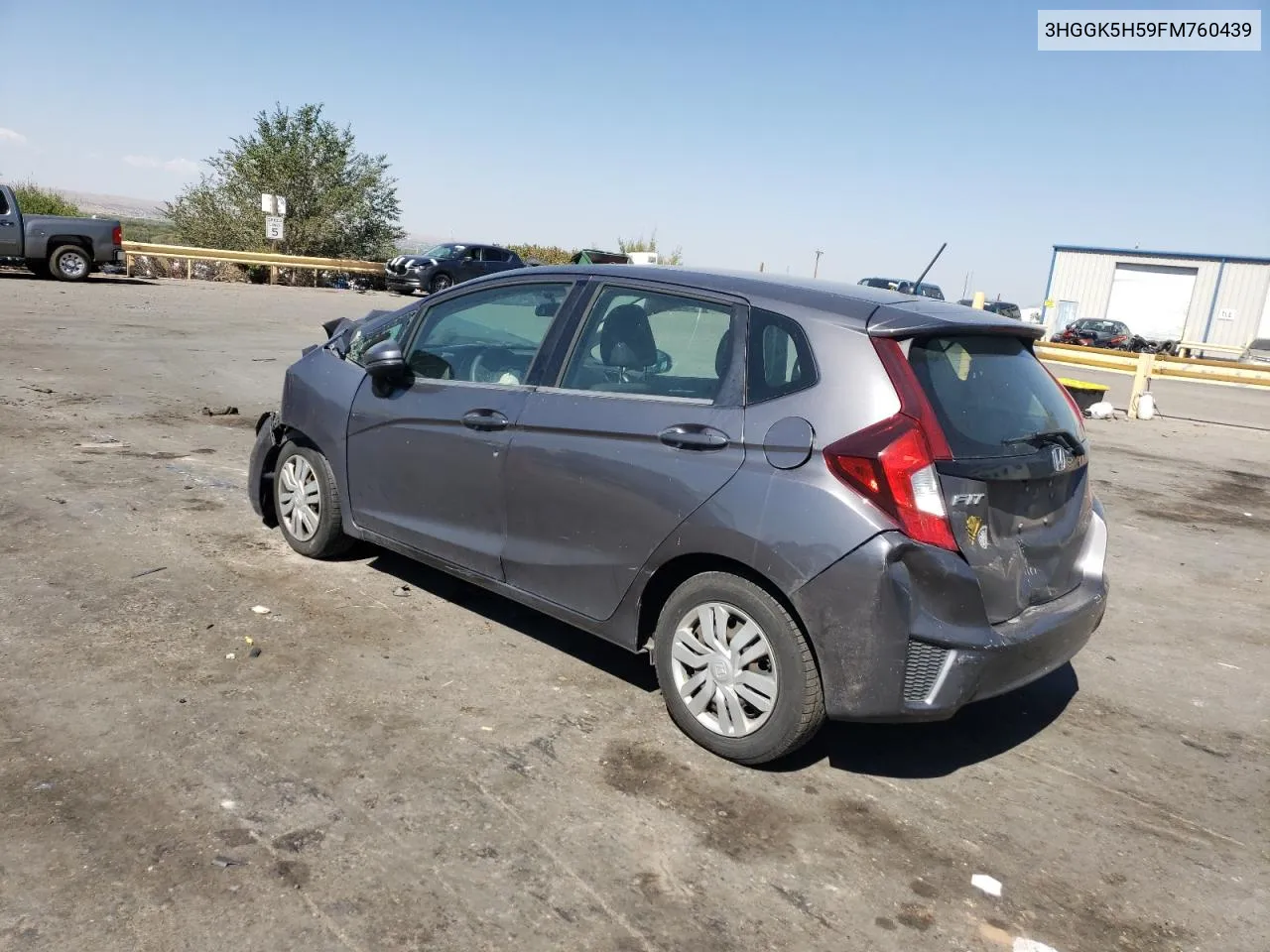 2015 Honda Fit Lx VIN: 3HGGK5H59FM760439 Lot: 74598154