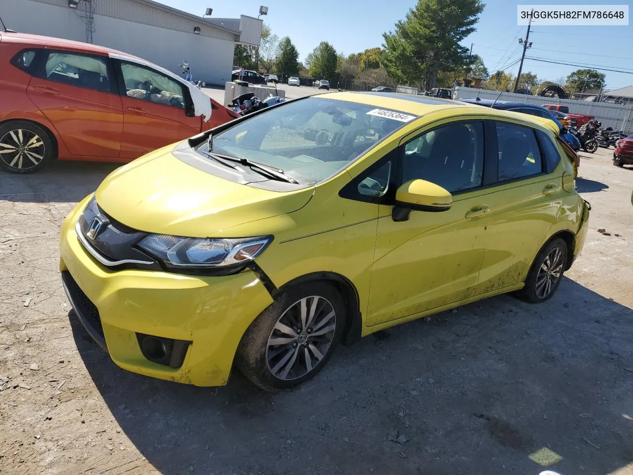 2015 Honda Fit Ex VIN: 3HGGK5H82FM786648 Lot: 74826364