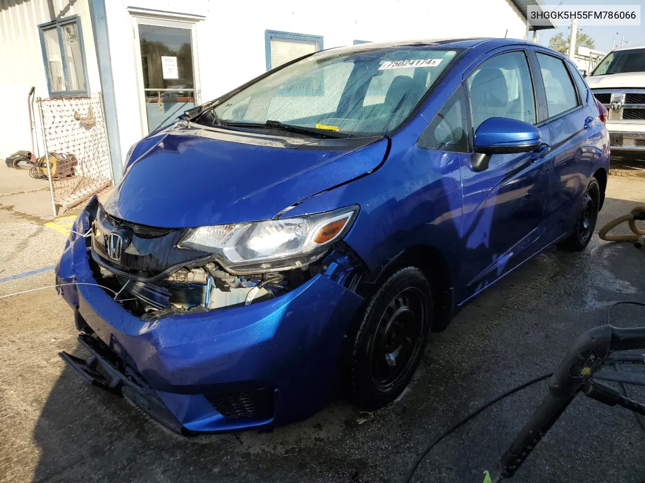 2015 Honda Fit Lx VIN: 3HGGK5H55FM786066 Lot: 75024174