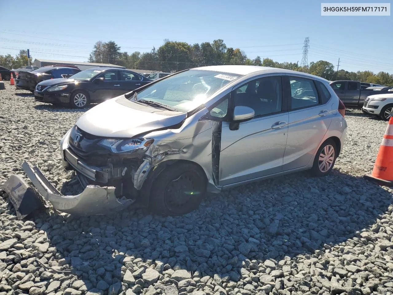 2015 Honda Fit Lx VIN: 3HGGK5H59FM717171 Lot: 75059824