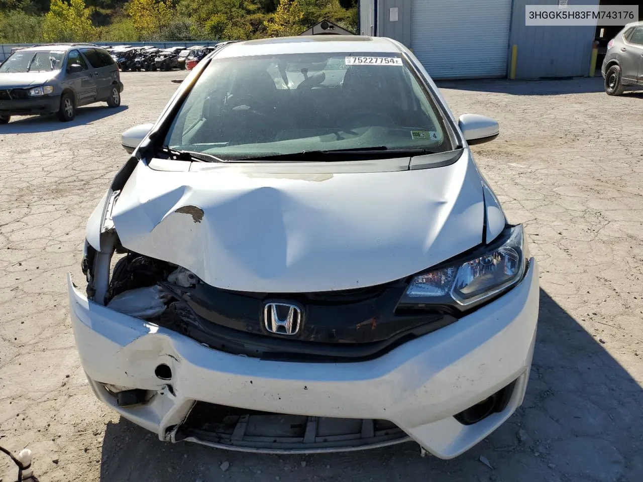 2015 Honda Fit Ex VIN: 3HGGK5H83FM743176 Lot: 75227754