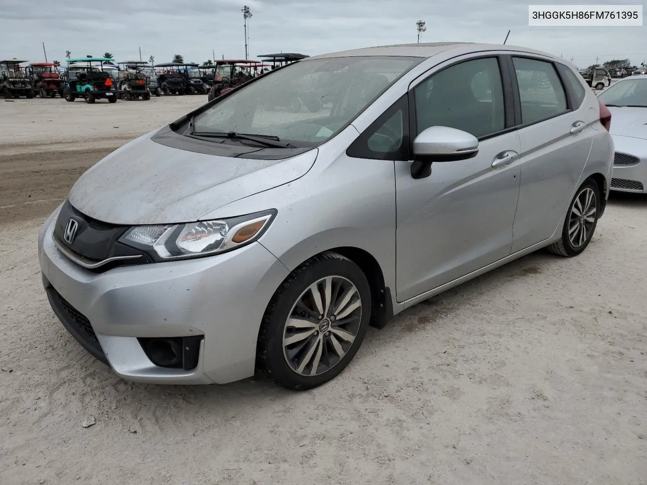 2015 Honda Fit Ex VIN: 3HGGK5H86FM761395 Lot: 75356744