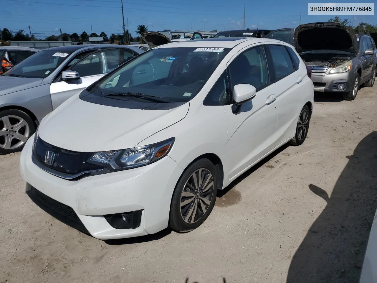 2015 Honda Fit Ex VIN: 3HGGK5H89FM776845 Lot: 75511504