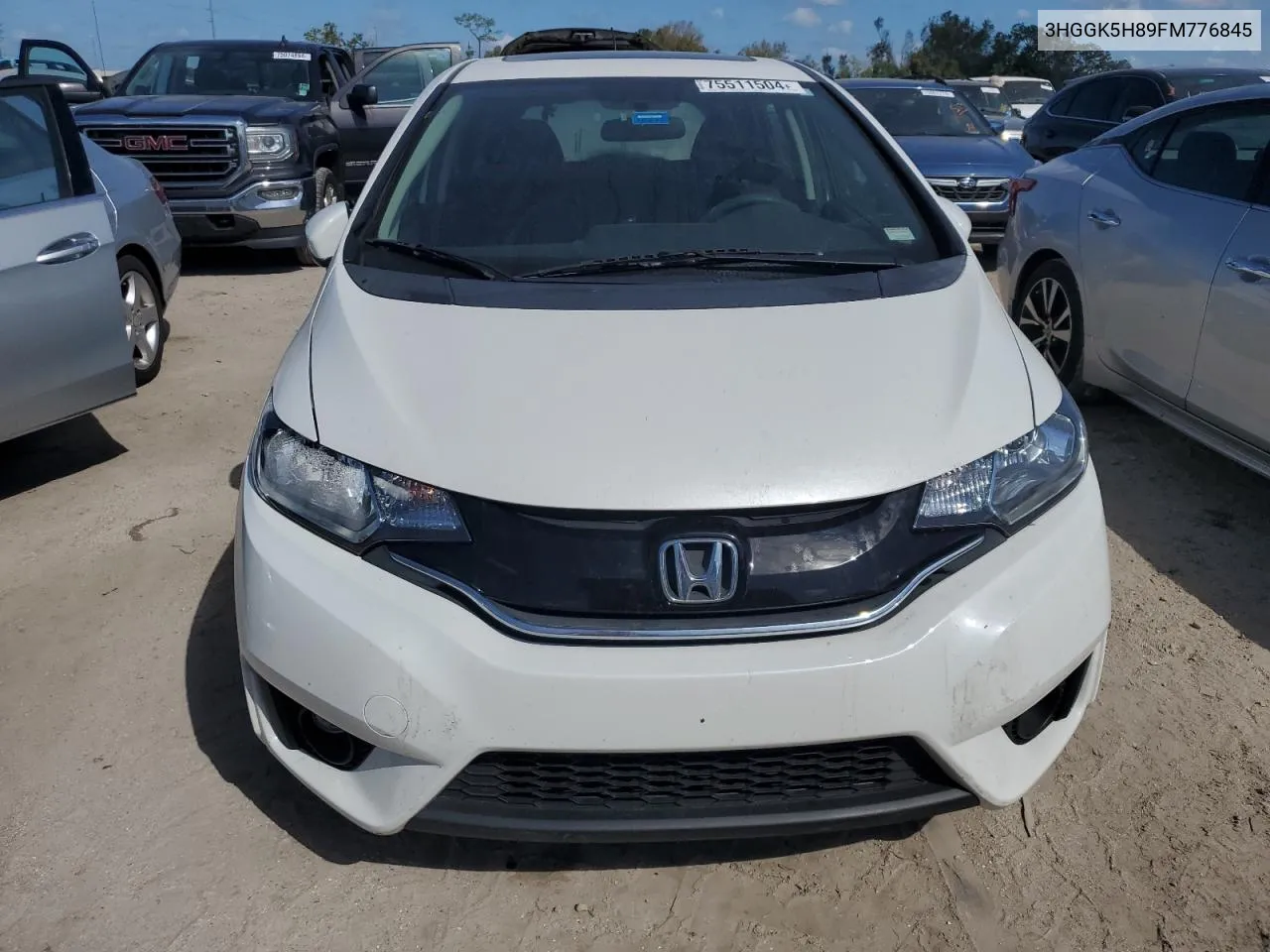 2015 Honda Fit Ex VIN: 3HGGK5H89FM776845 Lot: 75511504