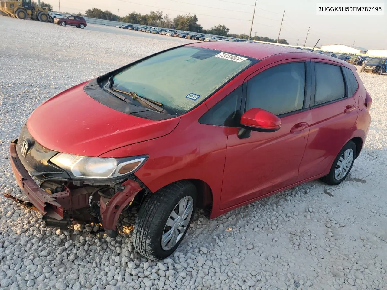 2015 Honda Fit Lx VIN: 3HGGK5H50FM787495 Lot: 75733024