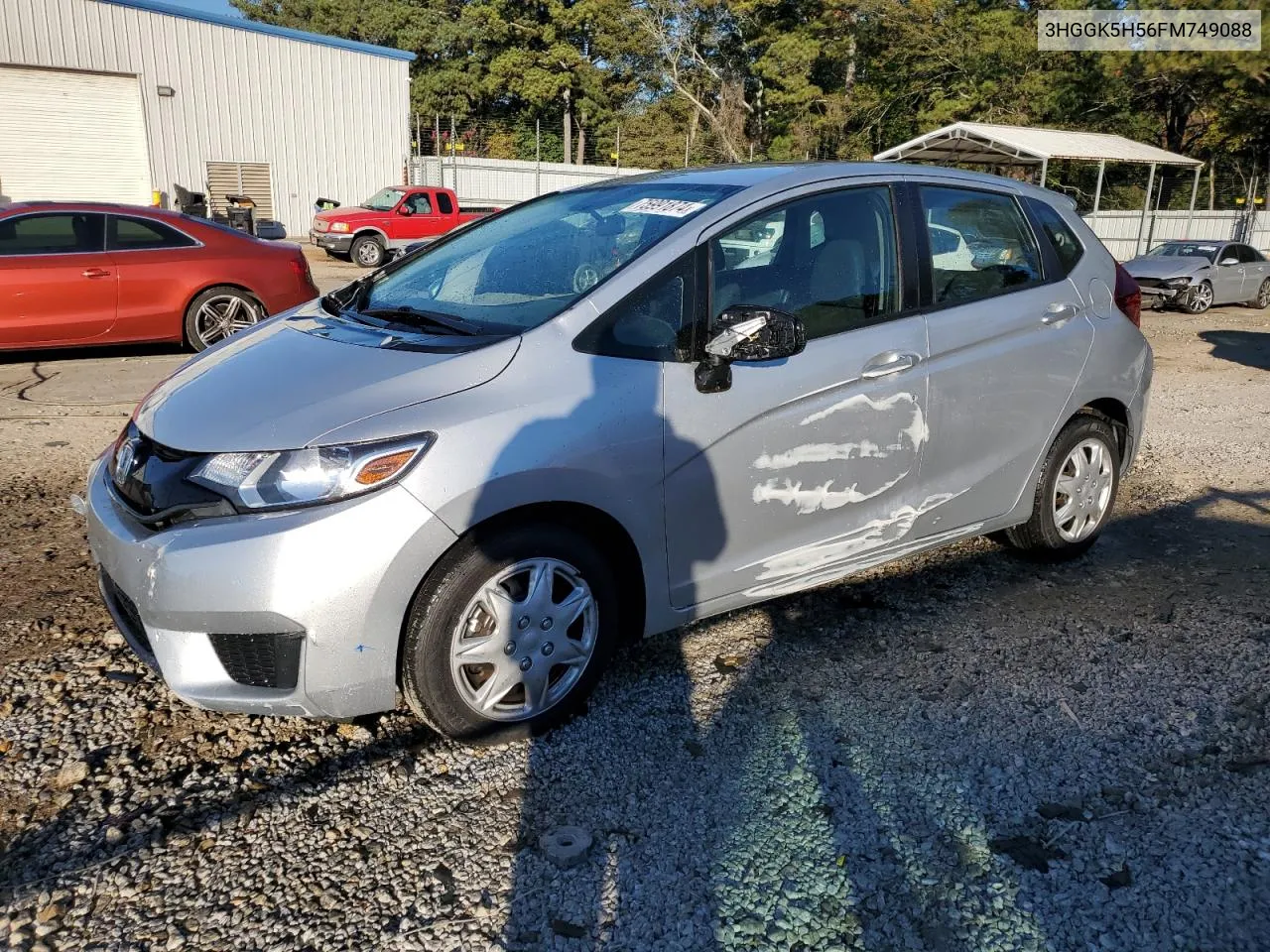 2015 Honda Fit Lx VIN: 3HGGK5H56FM749088 Lot: 75991874