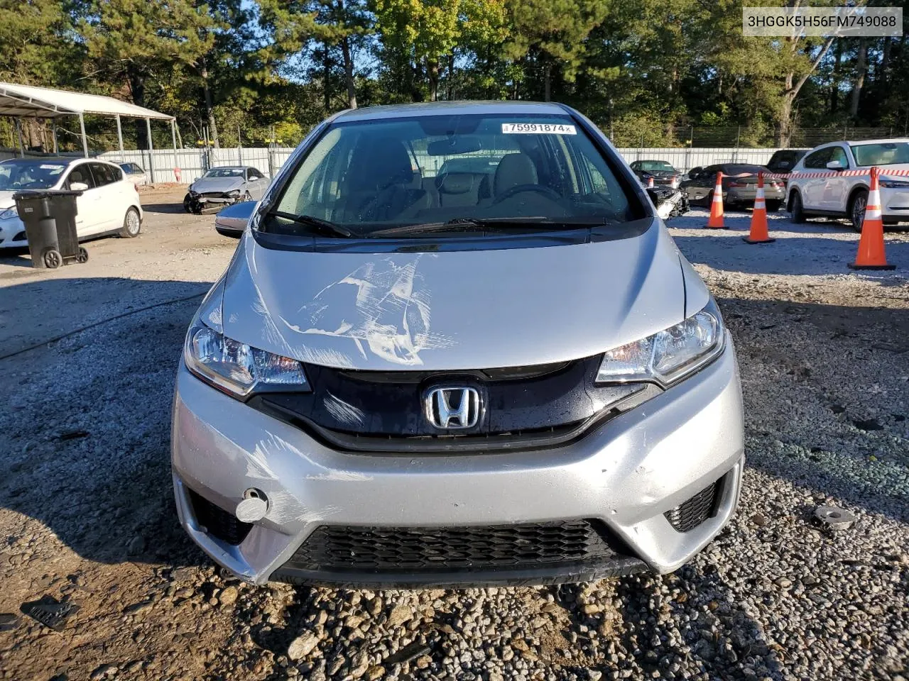 2015 Honda Fit Lx VIN: 3HGGK5H56FM749088 Lot: 75991874