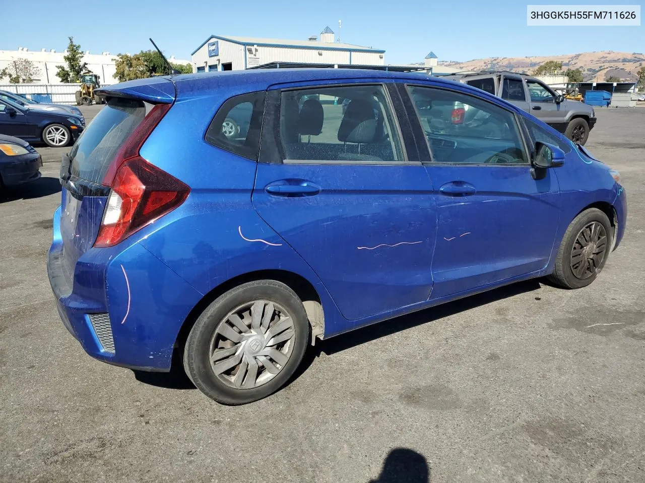 2015 Honda Fit Lx VIN: 3HGGK5H55FM711626 Lot: 76089914