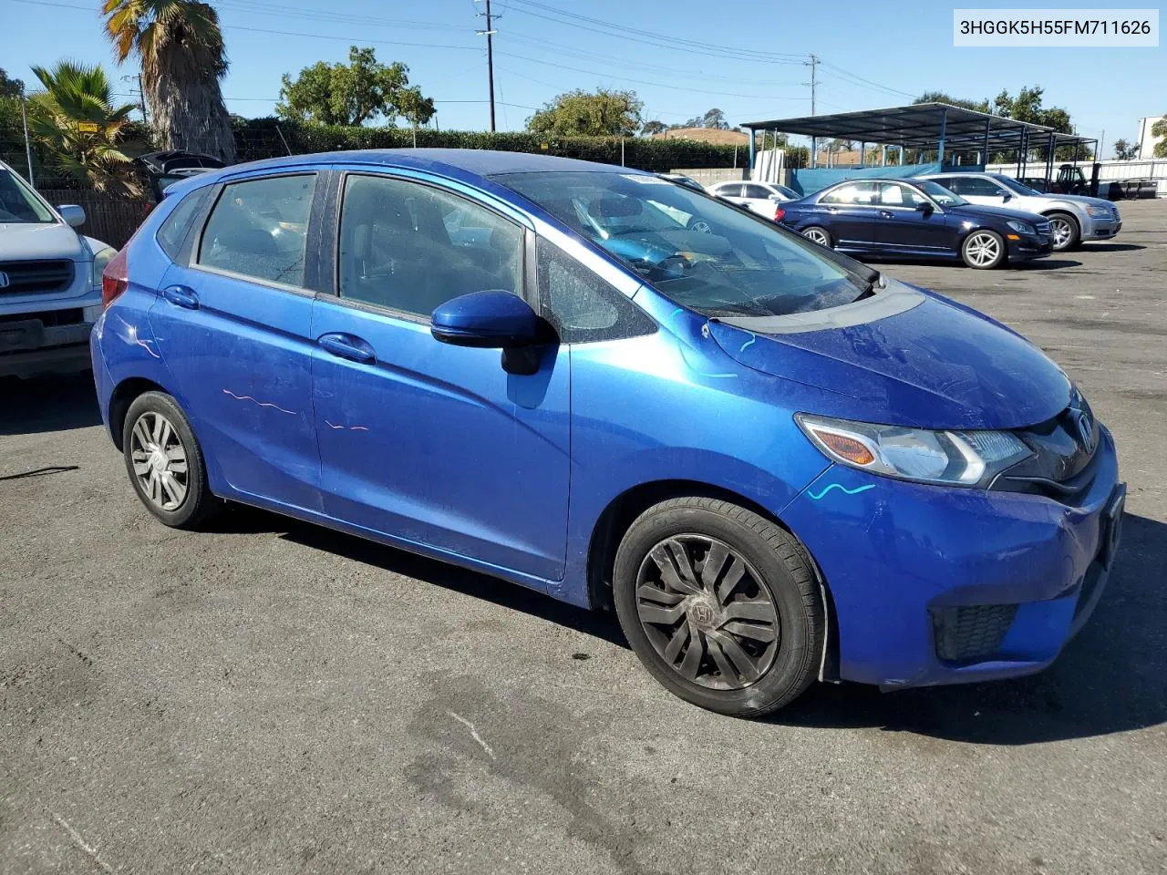 2015 Honda Fit Lx VIN: 3HGGK5H55FM711626 Lot: 76089914