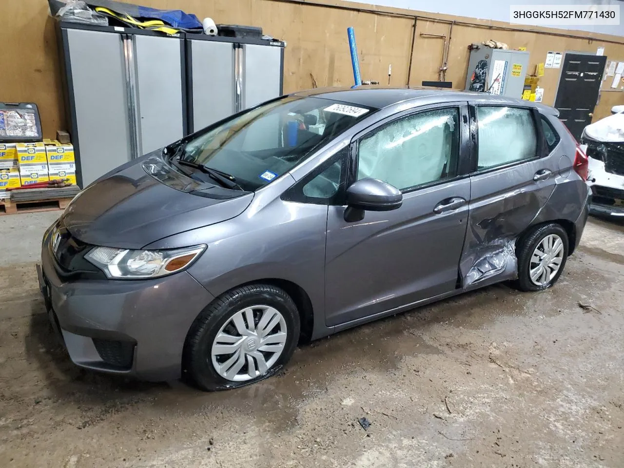 2015 Honda Fit Lx VIN: 3HGGK5H52FM771430 Lot: 76092694