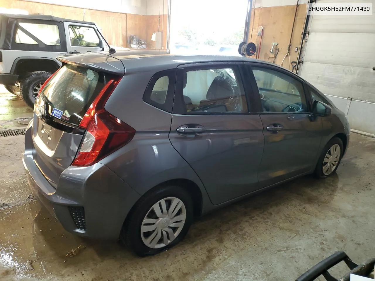 2015 Honda Fit Lx VIN: 3HGGK5H52FM771430 Lot: 76092694