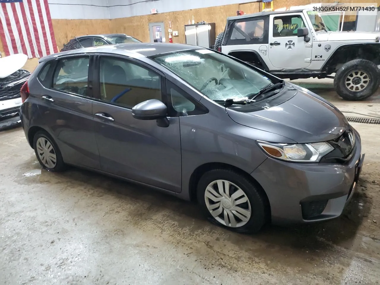 2015 Honda Fit Lx VIN: 3HGGK5H52FM771430 Lot: 76092694