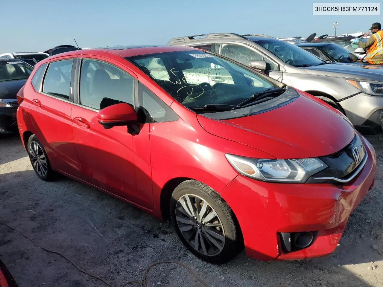 2015 Honda Fit Ex VIN: 3HGGK5H83FM771124 Lot: 76305014