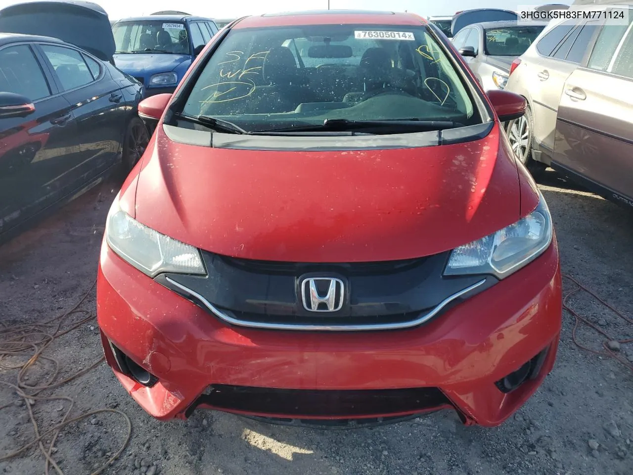 2015 Honda Fit Ex VIN: 3HGGK5H83FM771124 Lot: 76305014