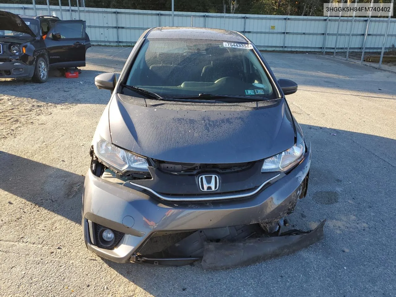 2015 Honda Fit Ex VIN: 3HGGK5H84FM740402 Lot: 76443394