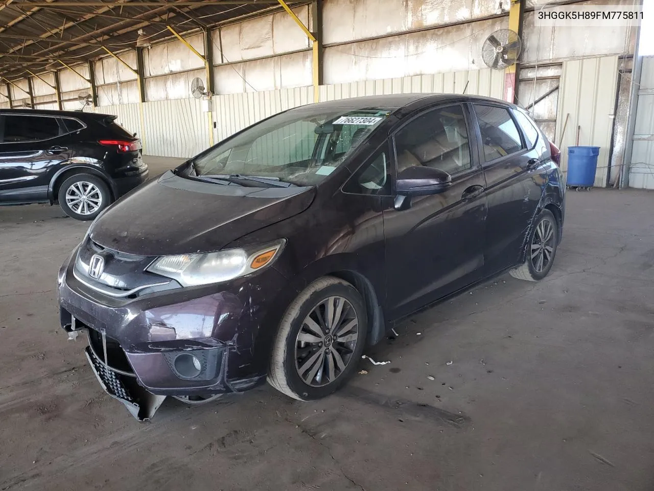 2015 Honda Fit Ex VIN: 3HGGK5H89FM775811 Lot: 76627304