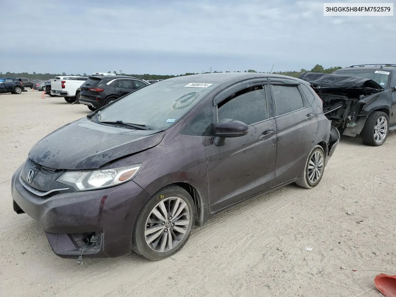 2015 Honda Fit Ex VIN: 3HGGK5H84FM752579 Lot: 76690124