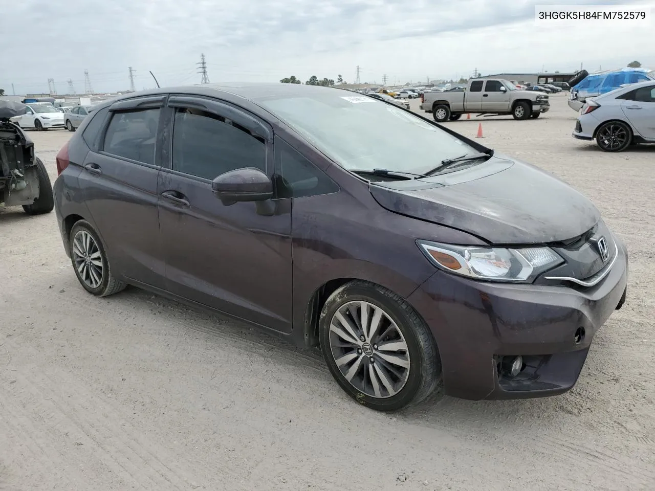 2015 Honda Fit Ex VIN: 3HGGK5H84FM752579 Lot: 76690124