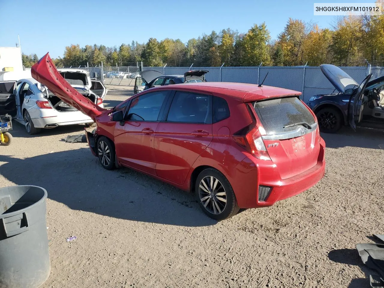 2015 Honda Fit Ex VIN: 3HGGK5H8XFM101912 Lot: 76782174