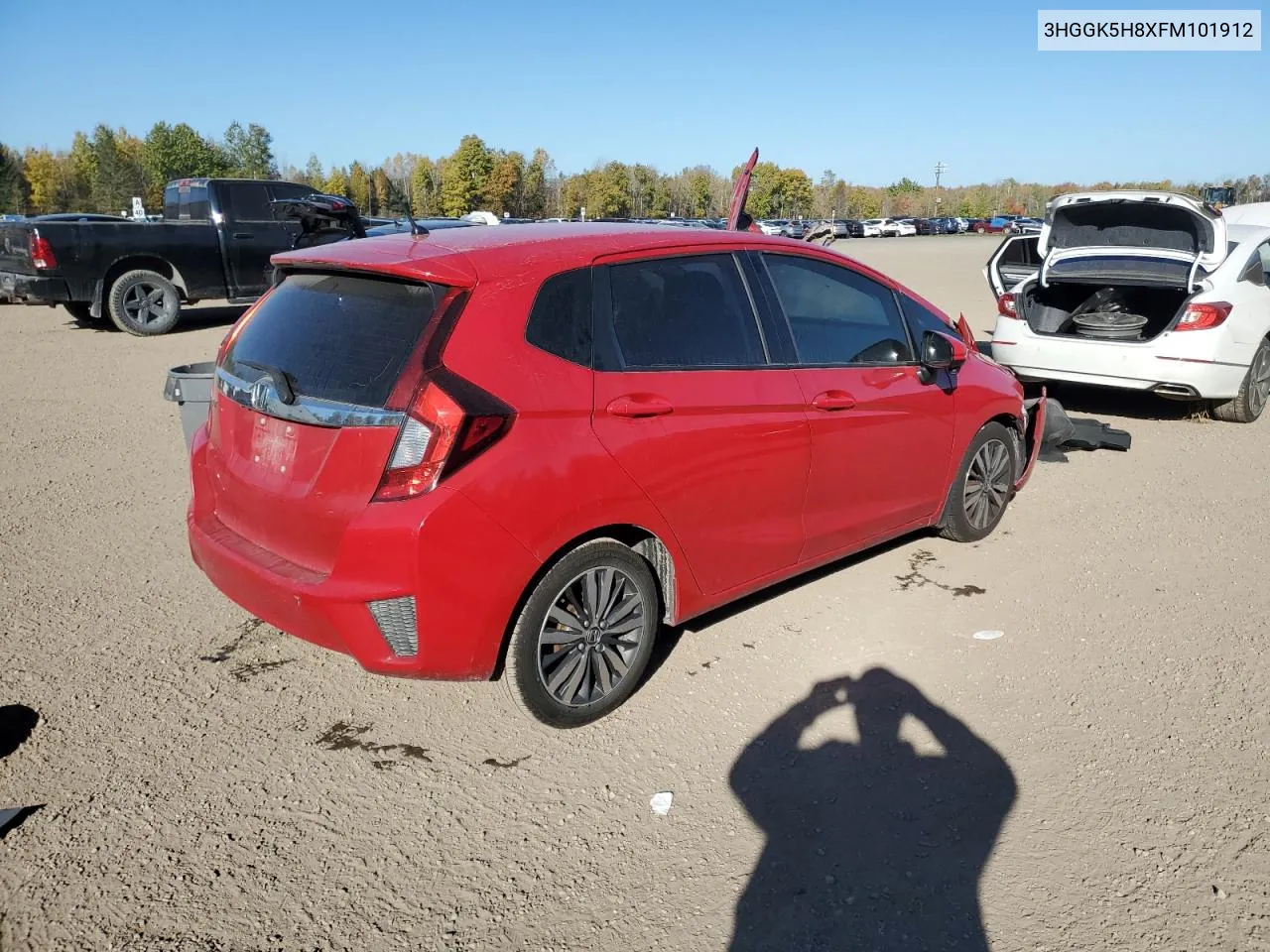 2015 Honda Fit Ex VIN: 3HGGK5H8XFM101912 Lot: 76782174