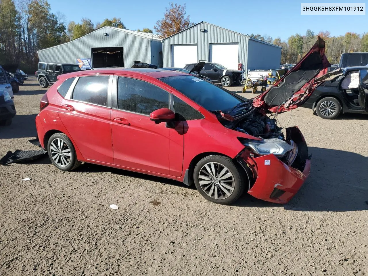 2015 Honda Fit Ex VIN: 3HGGK5H8XFM101912 Lot: 76782174