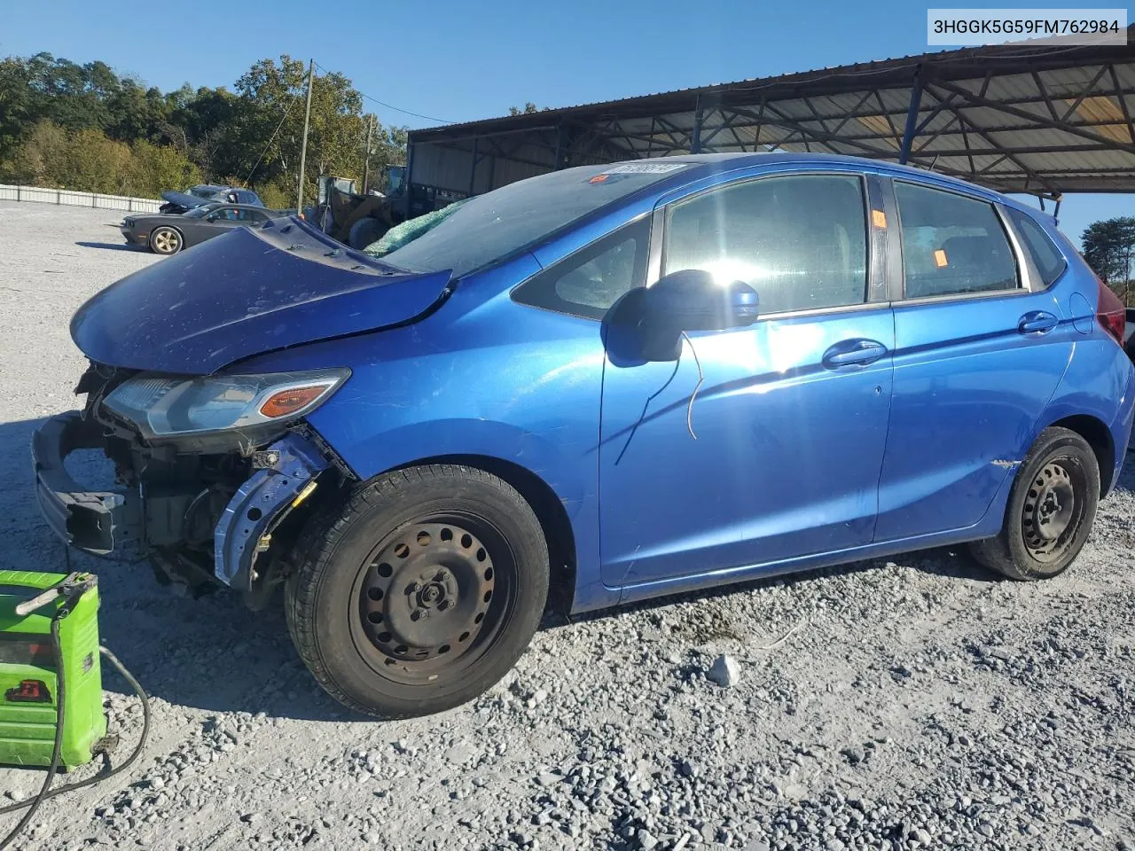 2015 Honda Fit Lx VIN: 3HGGK5G59FM762984 Lot: 76798674