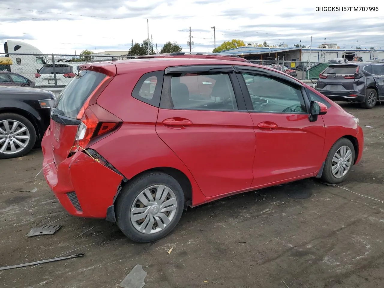 2015 Honda Fit Lx VIN: 3HGGK5H57FM707996 Lot: 76890024