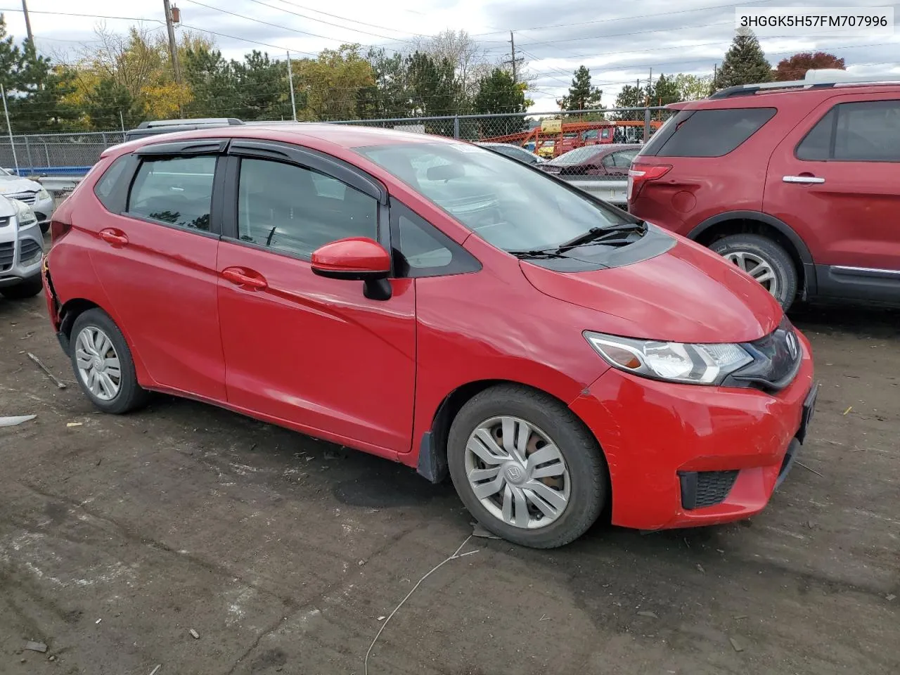 2015 Honda Fit Lx VIN: 3HGGK5H57FM707996 Lot: 76890024