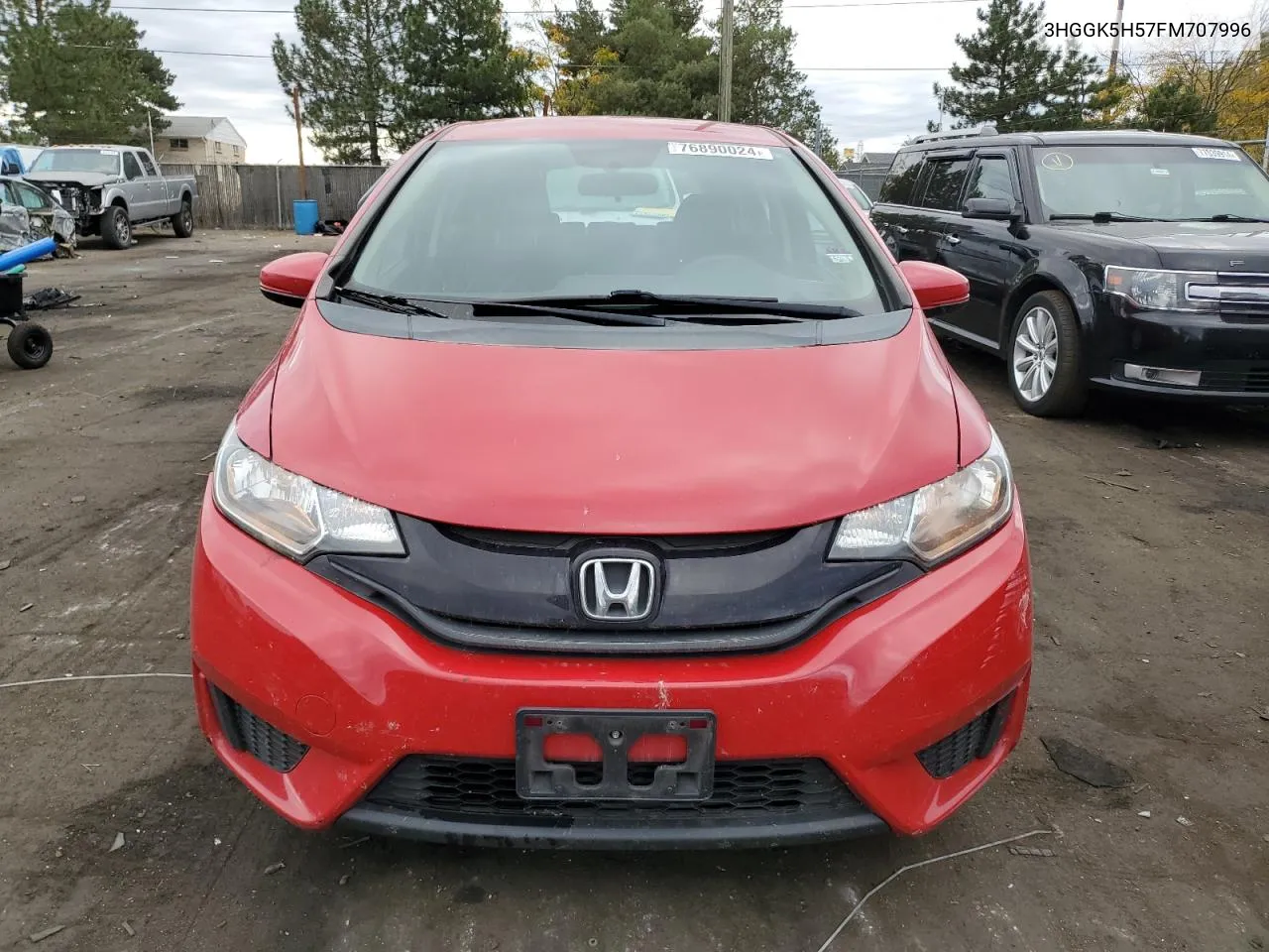 3HGGK5H57FM707996 2015 Honda Fit Lx