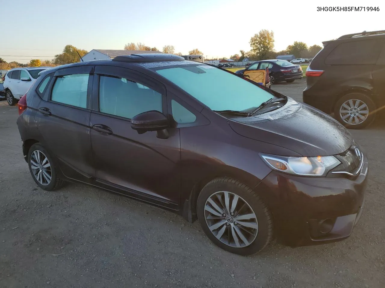 2015 Honda Fit Ex VIN: 3HGGK5H85FM719946 Lot: 77068734