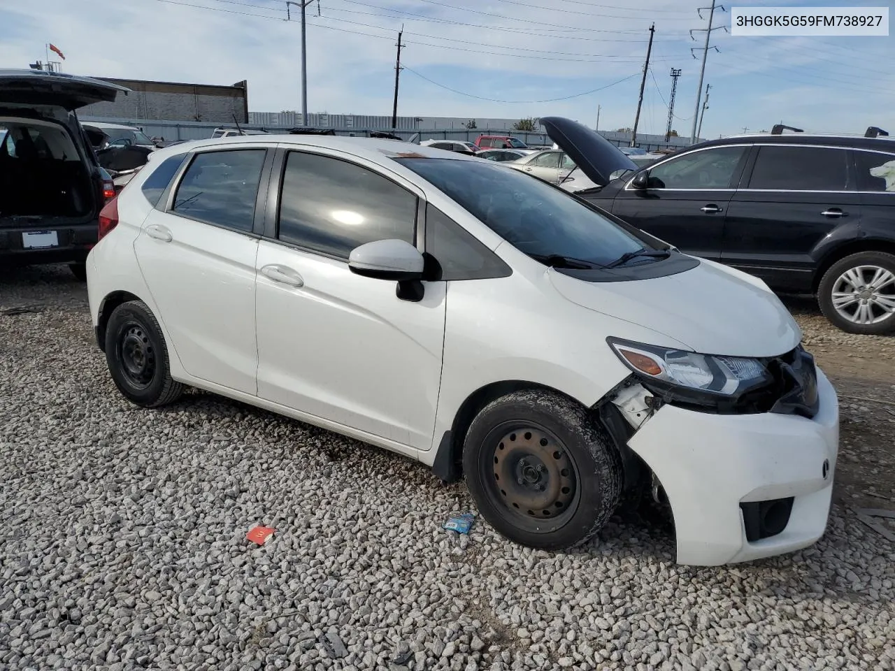 2015 Honda Fit Lx VIN: 3HGGK5G59FM738927 Lot: 77348884