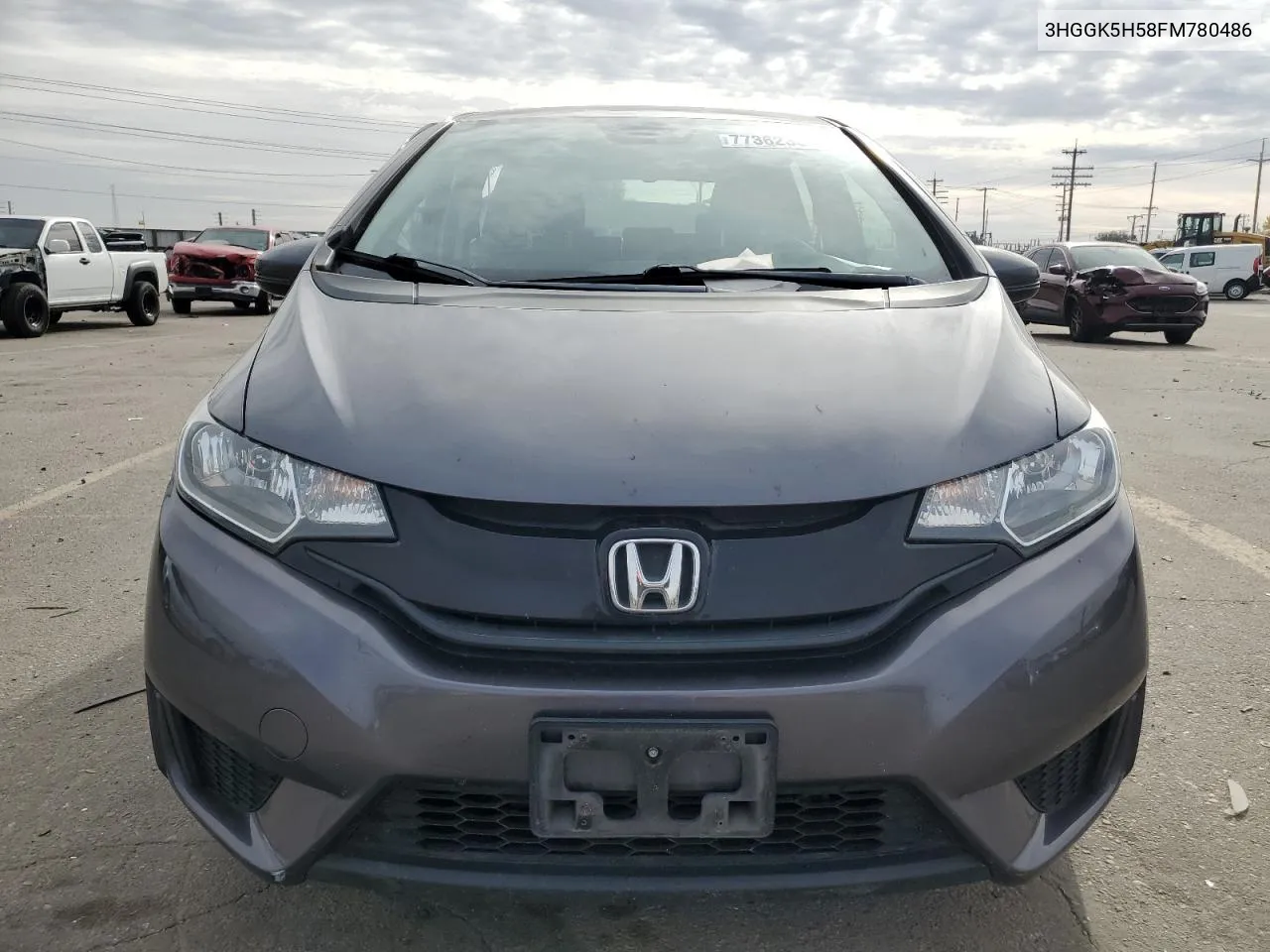 2015 Honda Fit Lx VIN: 3HGGK5H58FM780486 Lot: 77362384