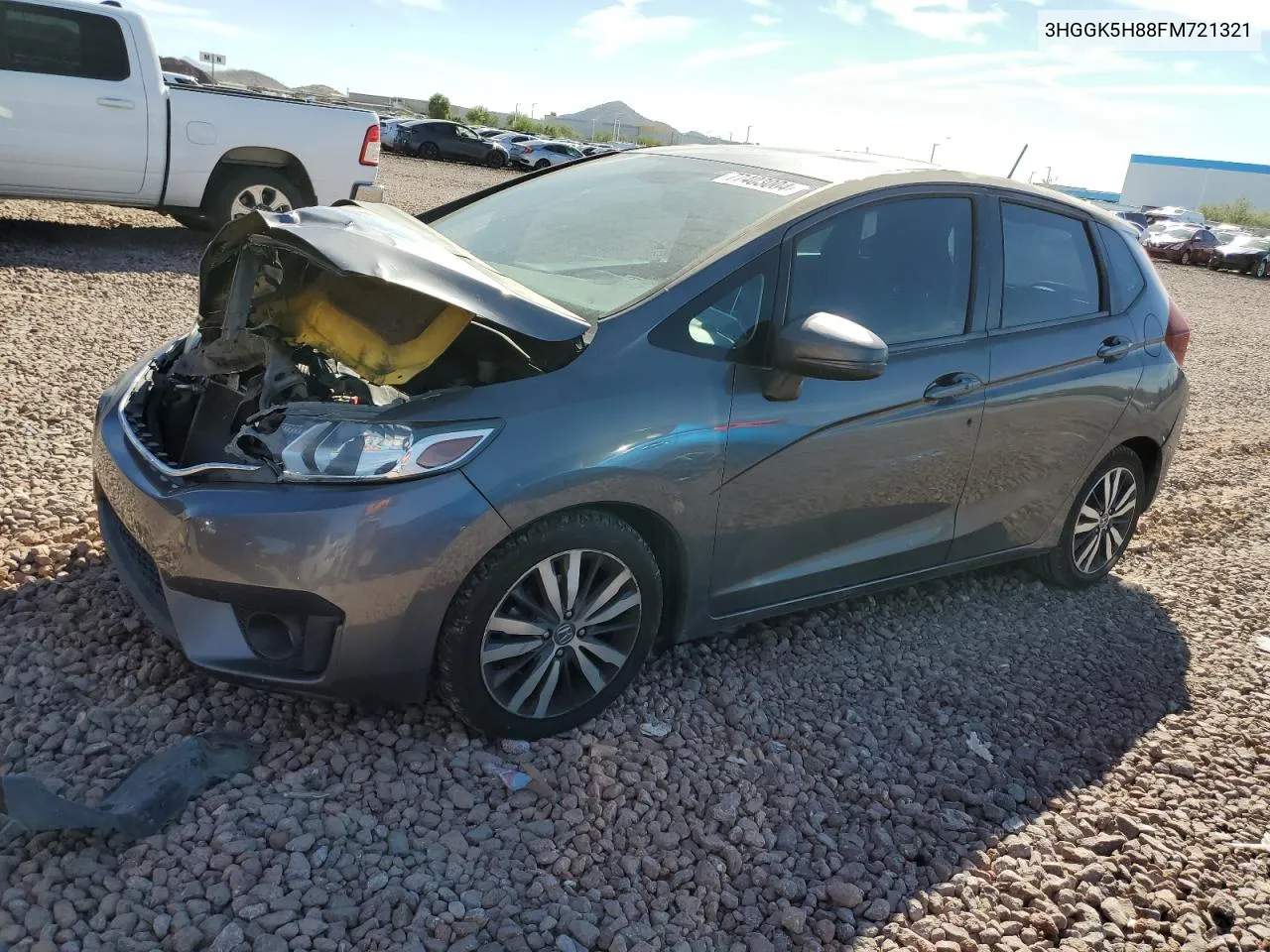 2015 Honda Fit Ex VIN: 3HGGK5H88FM721321 Lot: 77403004