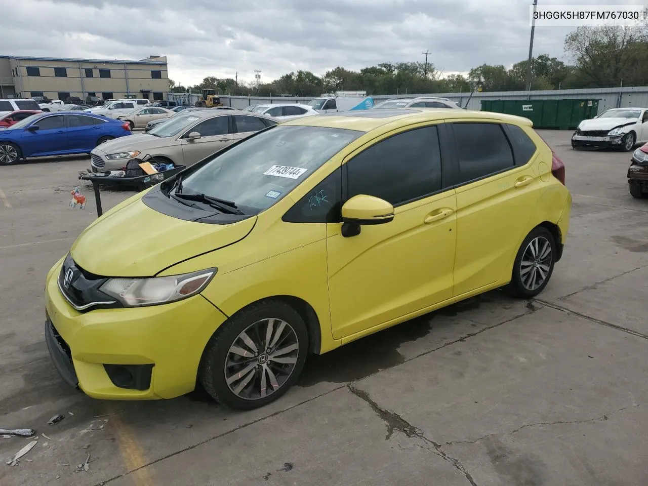 2015 Honda Fit Ex VIN: 3HGGK5H87FM767030 Lot: 77439744