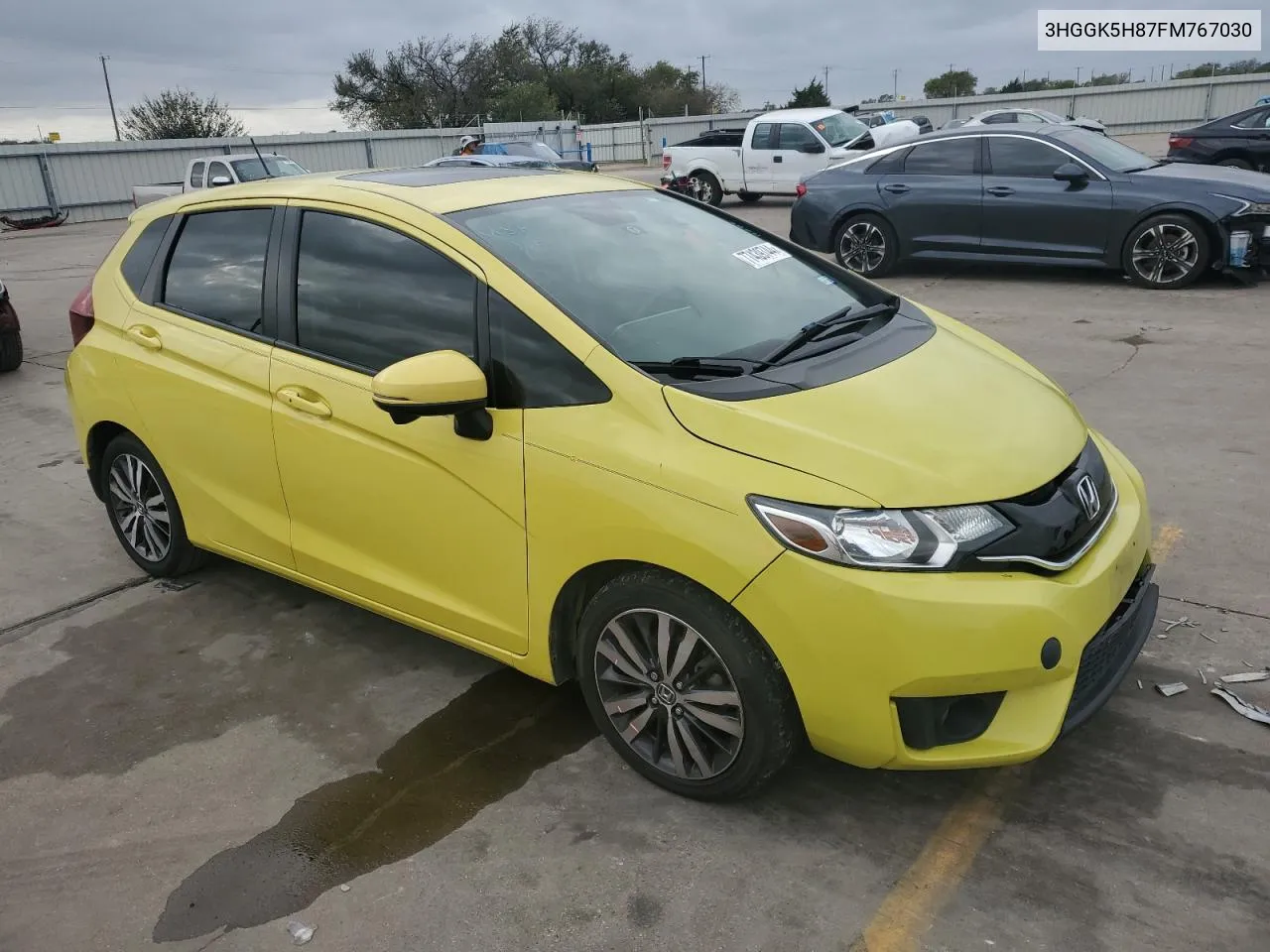 2015 Honda Fit Ex VIN: 3HGGK5H87FM767030 Lot: 77439744