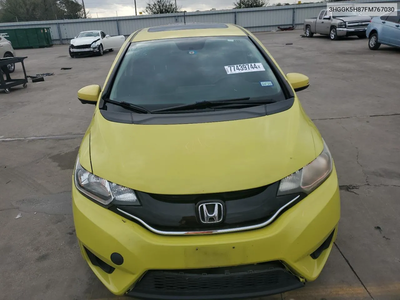 2015 Honda Fit Ex VIN: 3HGGK5H87FM767030 Lot: 77439744