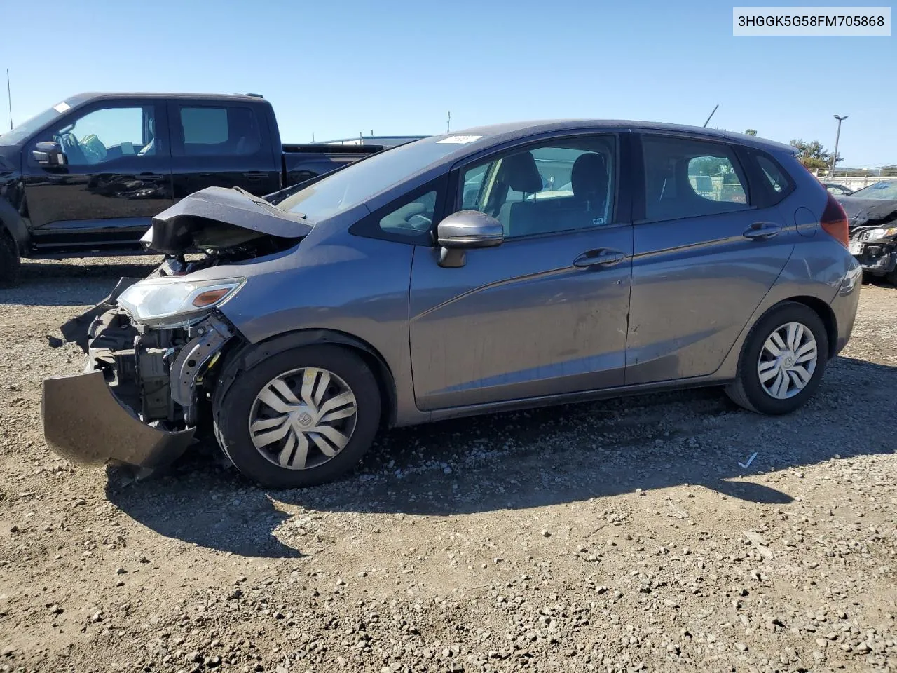 2015 Honda Fit Lx VIN: 3HGGK5G58FM705868 Lot: 77589854