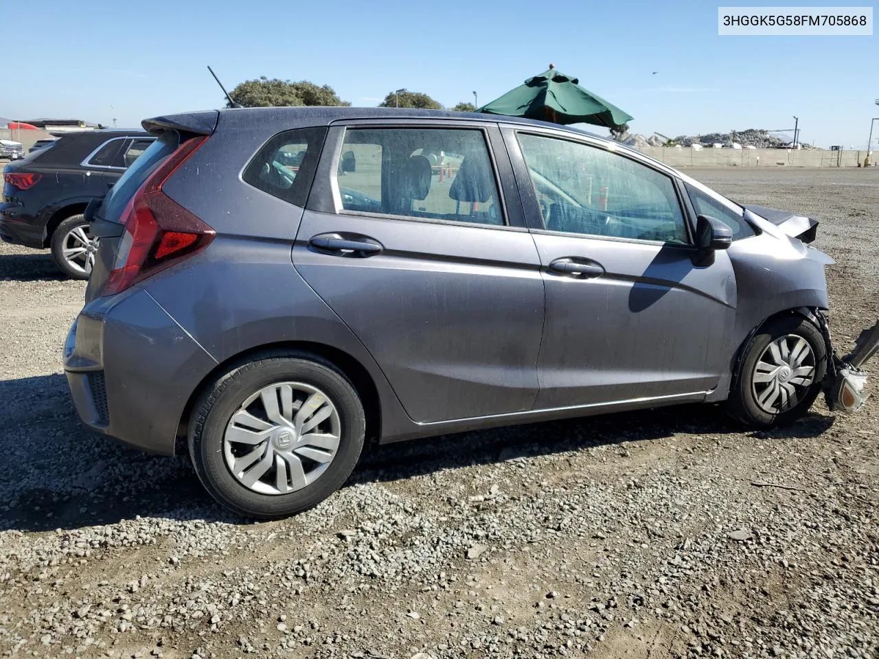 2015 Honda Fit Lx VIN: 3HGGK5G58FM705868 Lot: 77589854