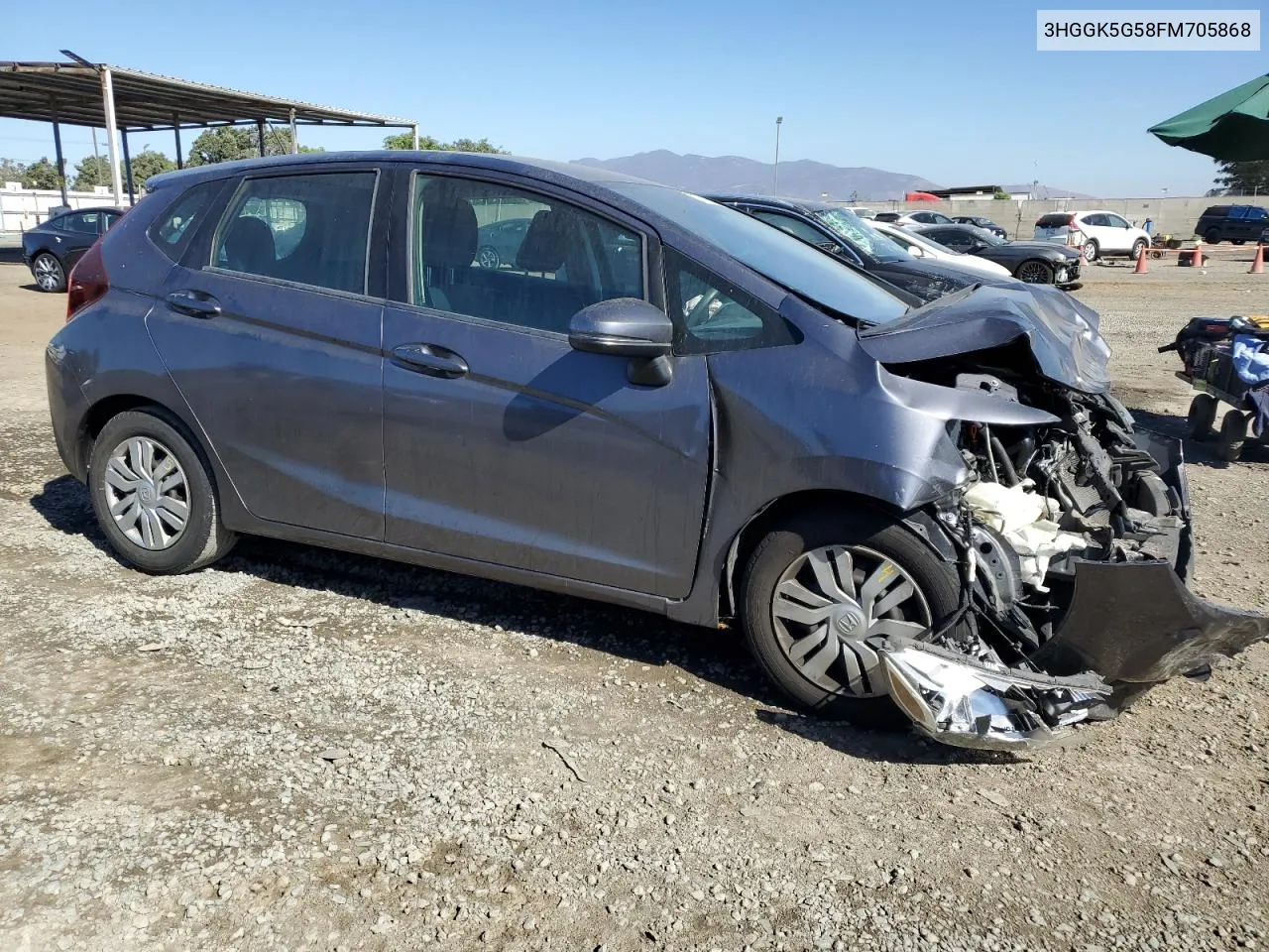 3HGGK5G58FM705868 2015 Honda Fit Lx