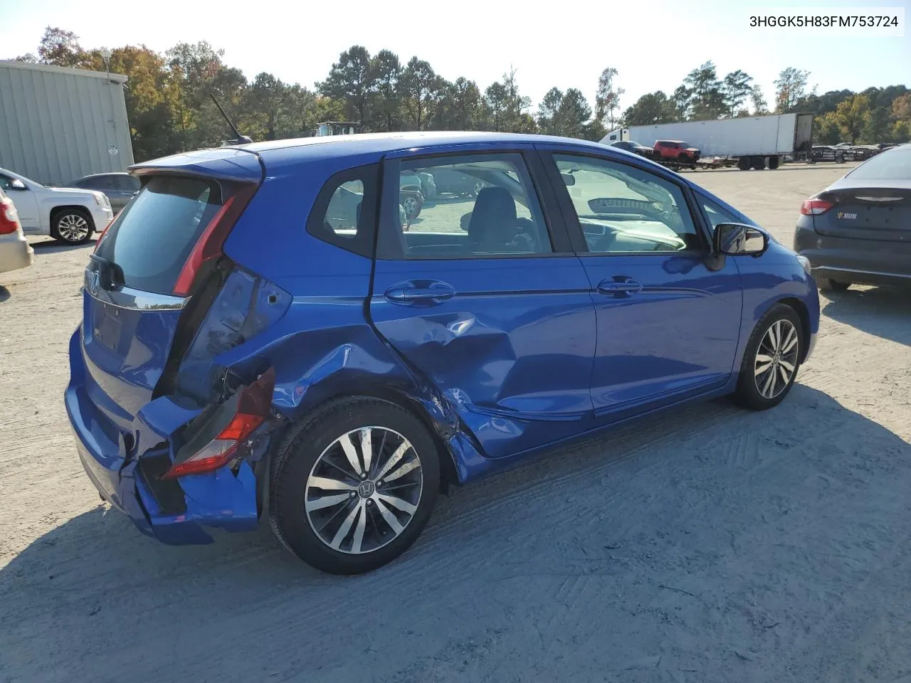 2015 Honda Fit Ex VIN: 3HGGK5H83FM753724 Lot: 77687354