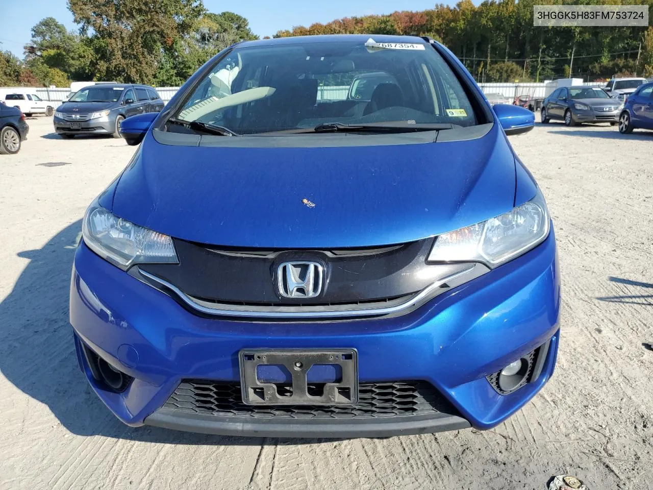 2015 Honda Fit Ex VIN: 3HGGK5H83FM753724 Lot: 77687354