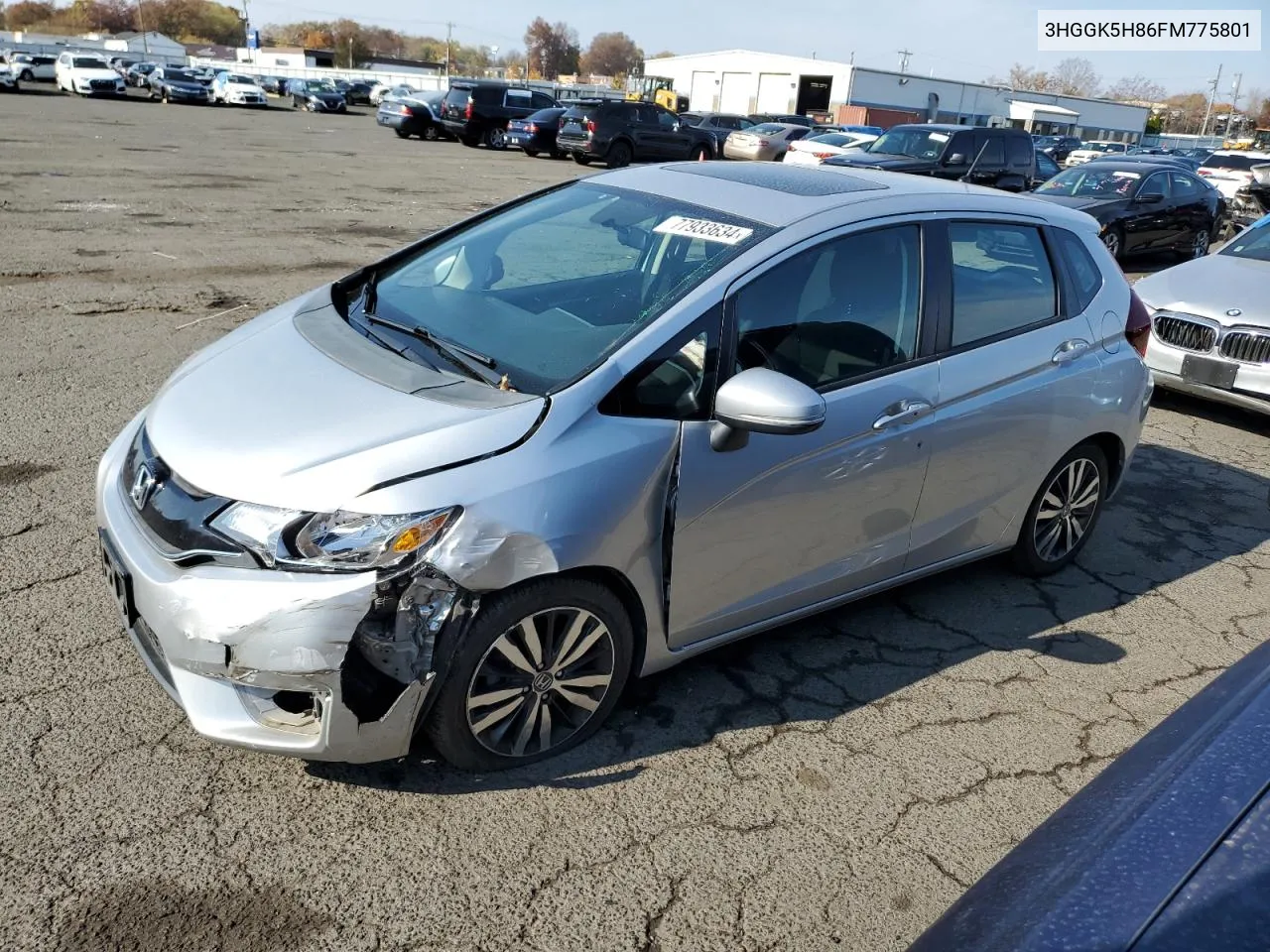 2015 Honda Fit Ex VIN: 3HGGK5H86FM775801 Lot: 77933634